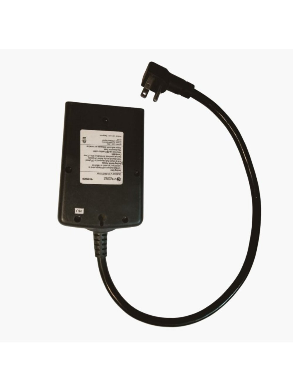Outdoor 2 Outlet Timer 24 Hour Dial Plug In Black Utilitech - Picture 5 of 10